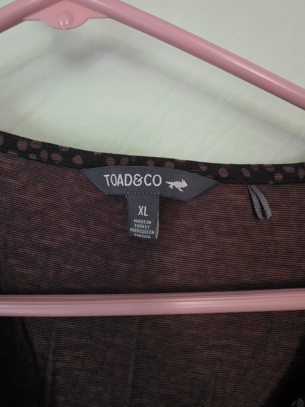 Toad&Co XL Brown & Black Pattern Wrap Dress